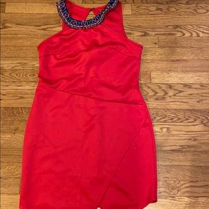 Red Vitta Luna dress with jewels size L